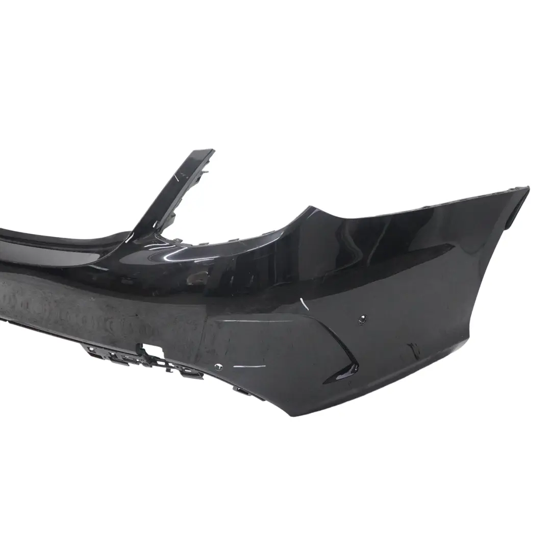 Mercedes W205 Bumper Rear Trim Panel AMG Obsidian Black Metallic - 197