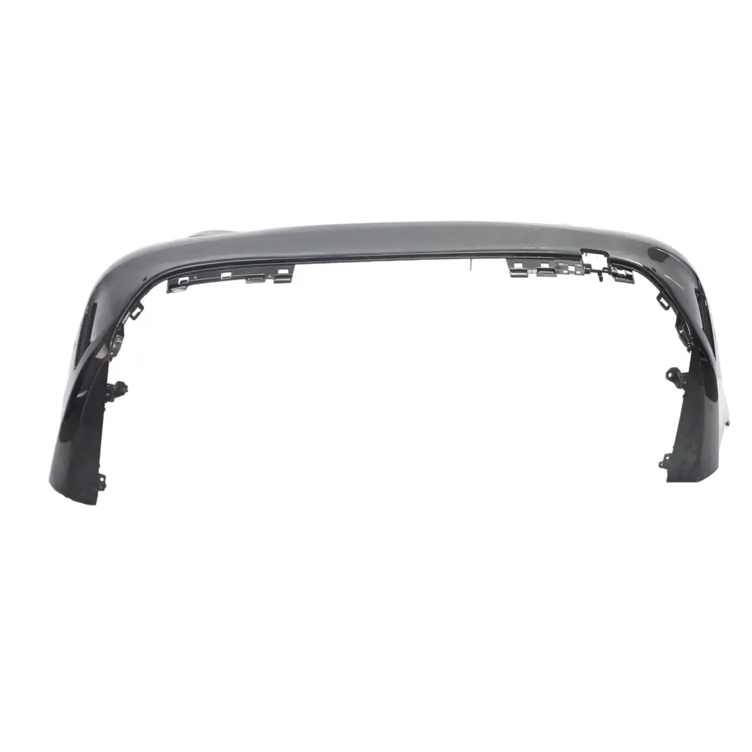 Mercedes W205 Bumper Rear Trim Panel AMG Obsidian Black Metallic - 197