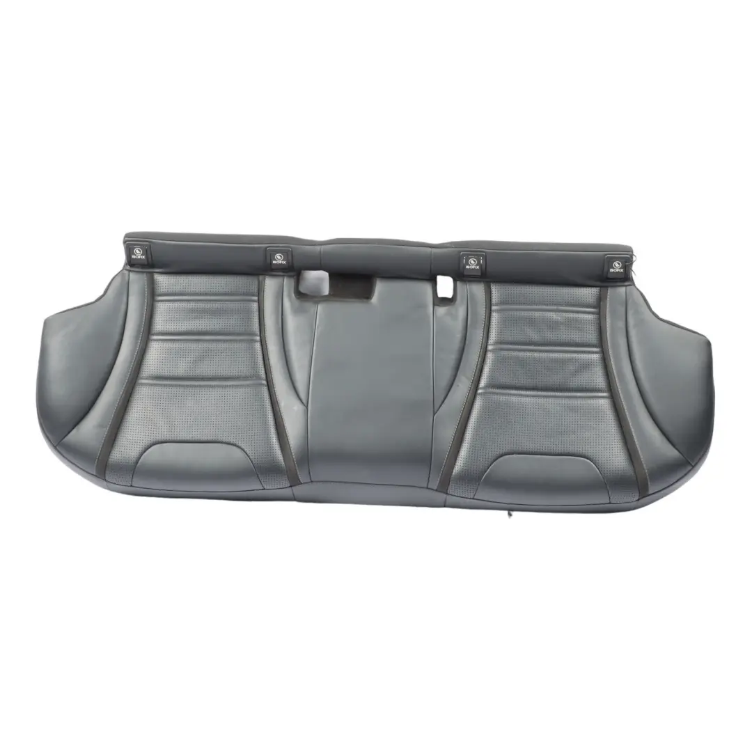 Mercedes W205 Rear Seat Bench Couch Cover Trim Black Leather Nappa Semi-Aniline