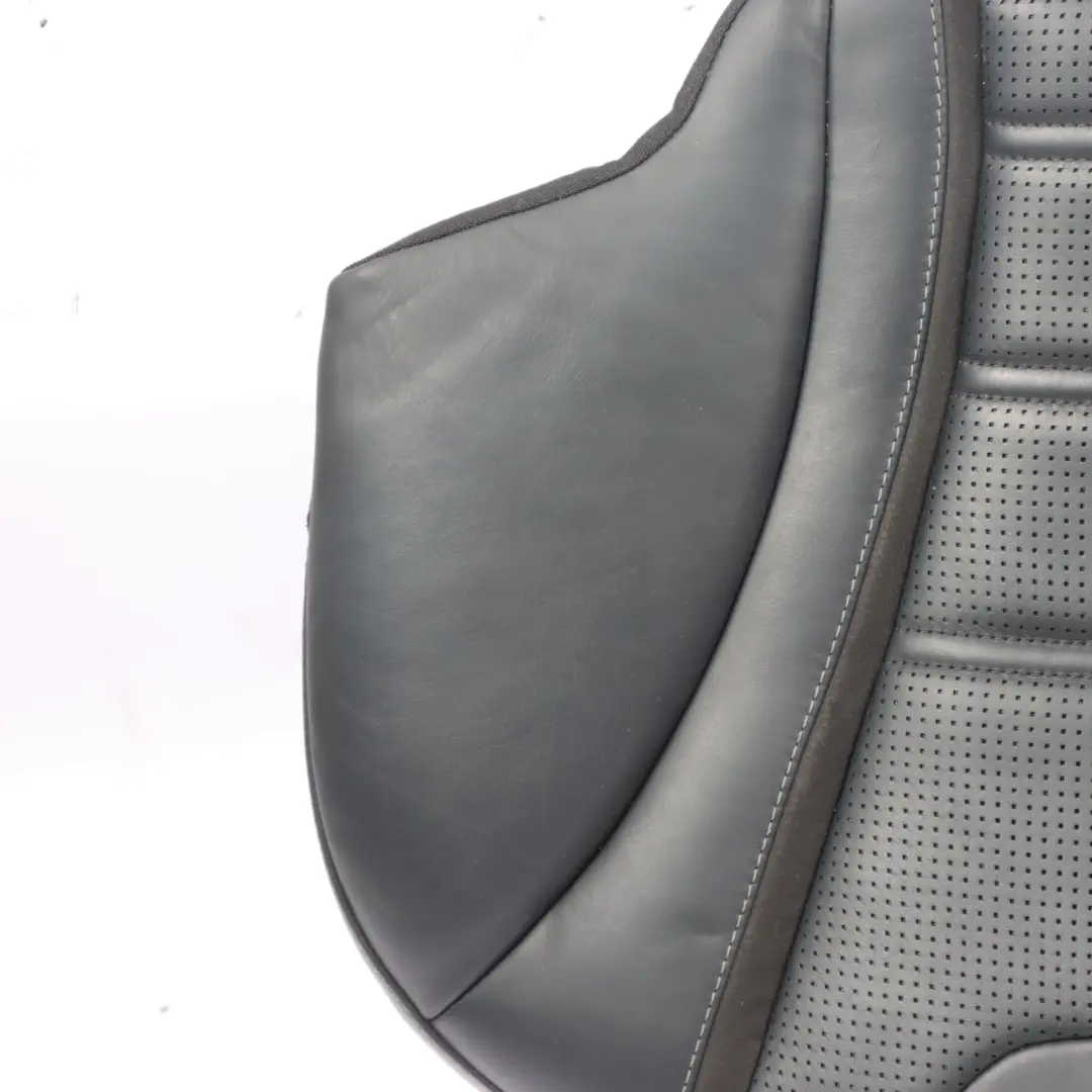 Mercedes W205 Rear Seat Bench Couch Cover Trim Black Leather Nappa Semi-Aniline