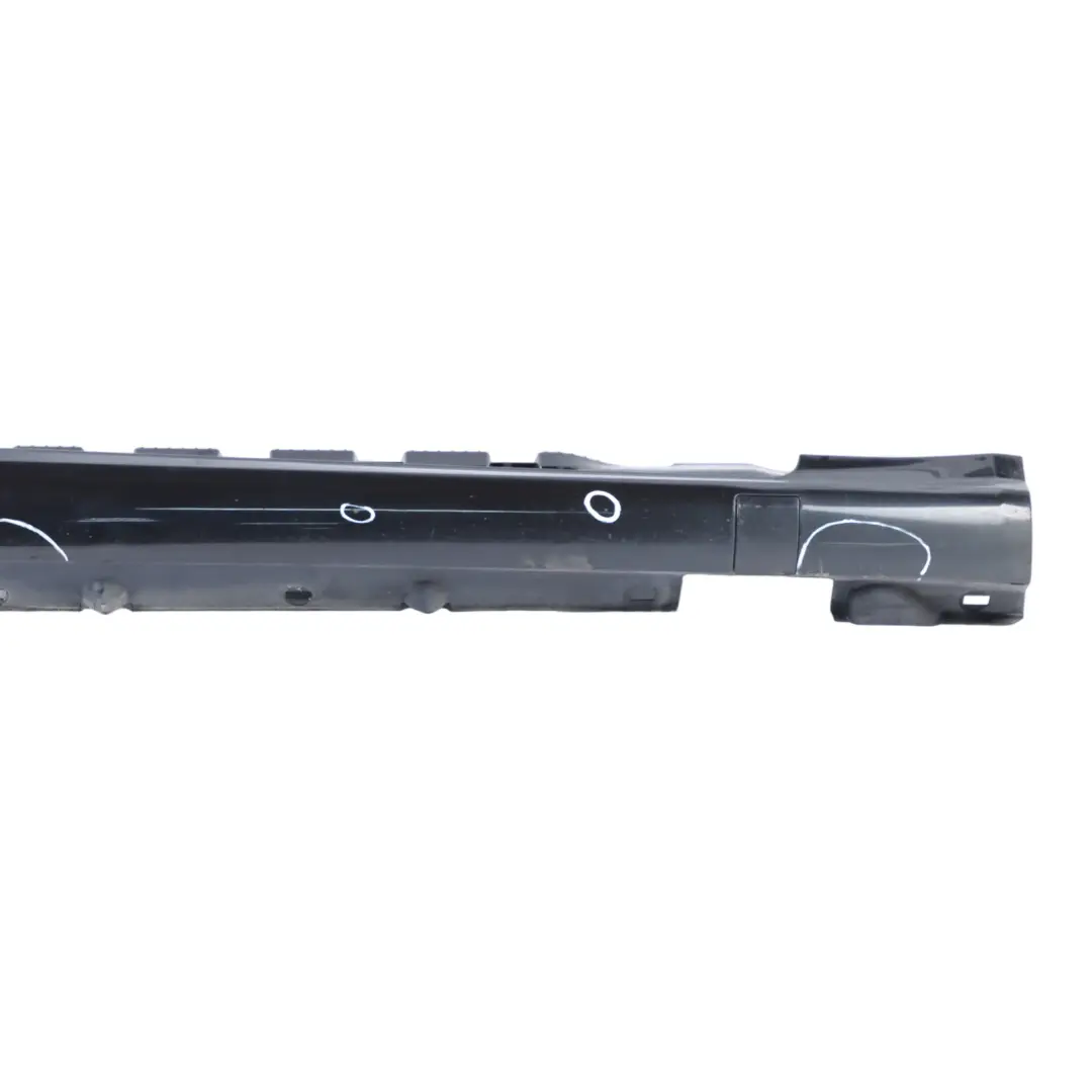 Mercedes W207 Side Skirt AMG Door Sill Cover Right O/S Obsidian Black - 197