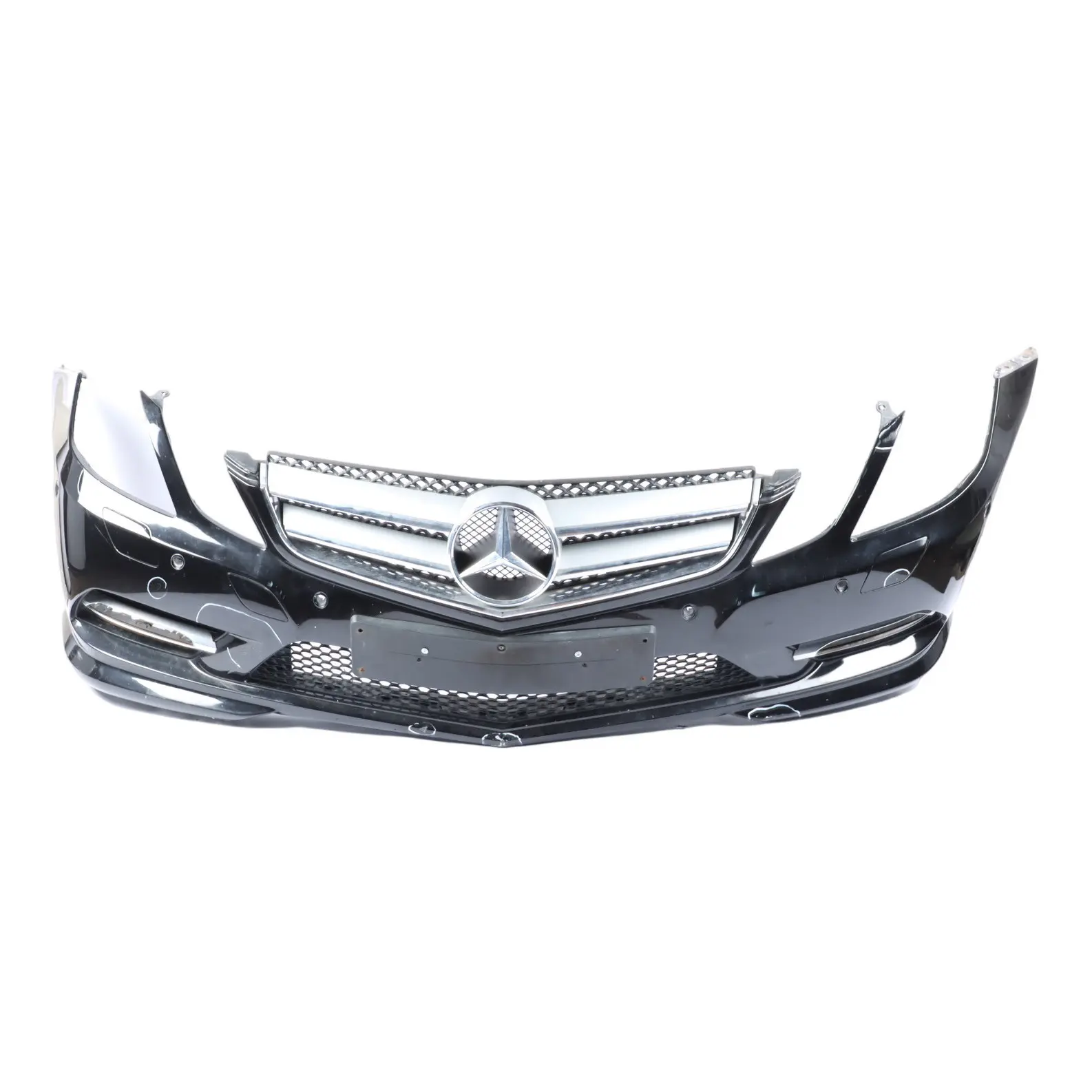 Mercedes W207 Bumper Front Trim Panel Obsidian Black Metallic - 197