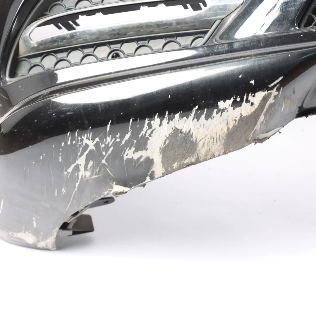 Mercedes W207 Bumper Front Trim Panel Obsidian Black Metallic - 197