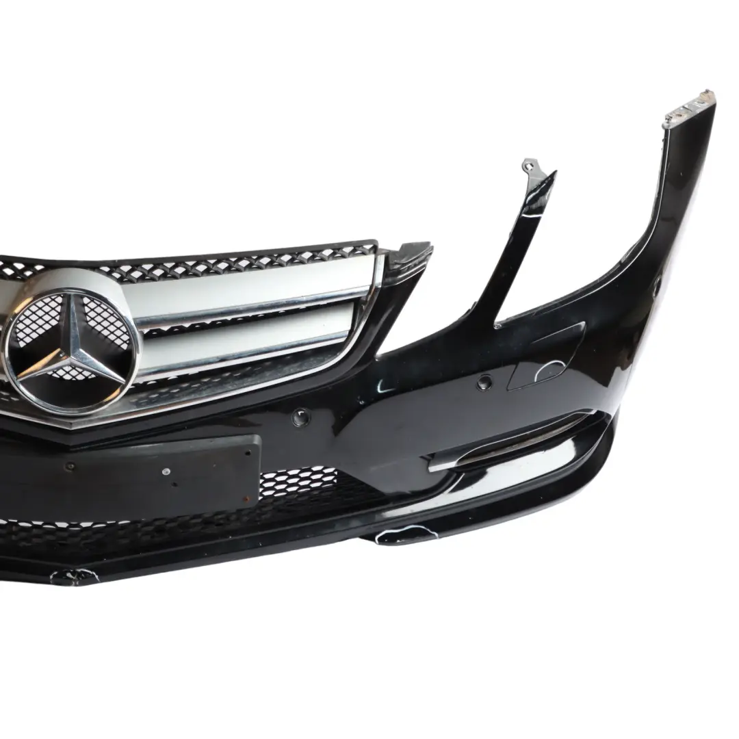 Mercedes W207 Bumper Front Trim Panel Obsidian Black Metallic - 197
