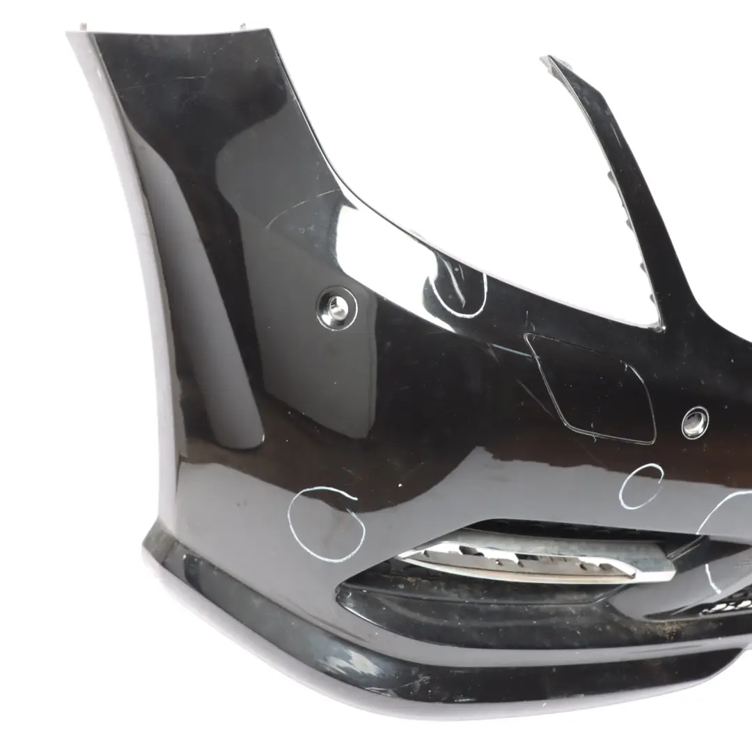 Mercedes W207 Bumper Front Trim Panel Obsidian Black Metallic - 197