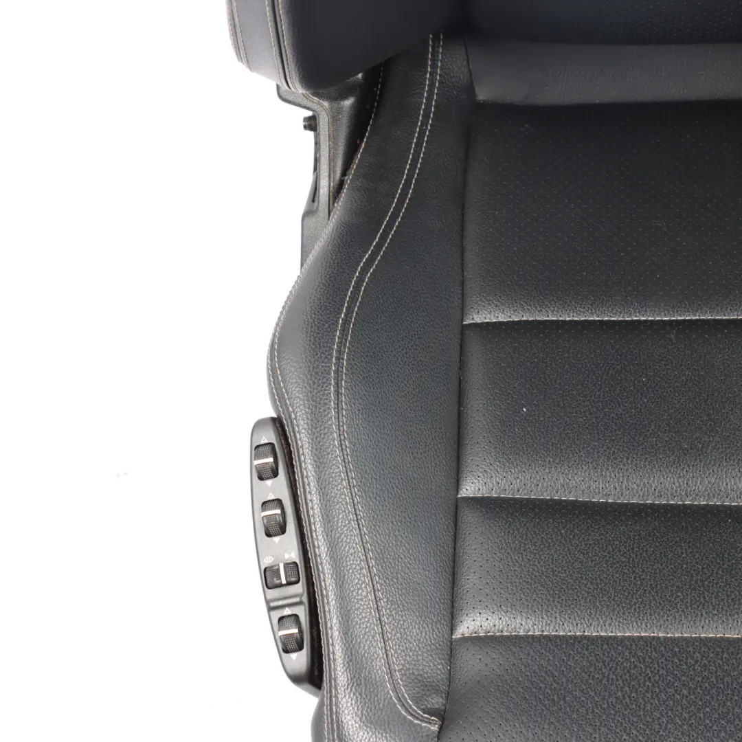 Front Seat Mercedes W207 A207 Coupe Left N/S Leather Black Multicontour