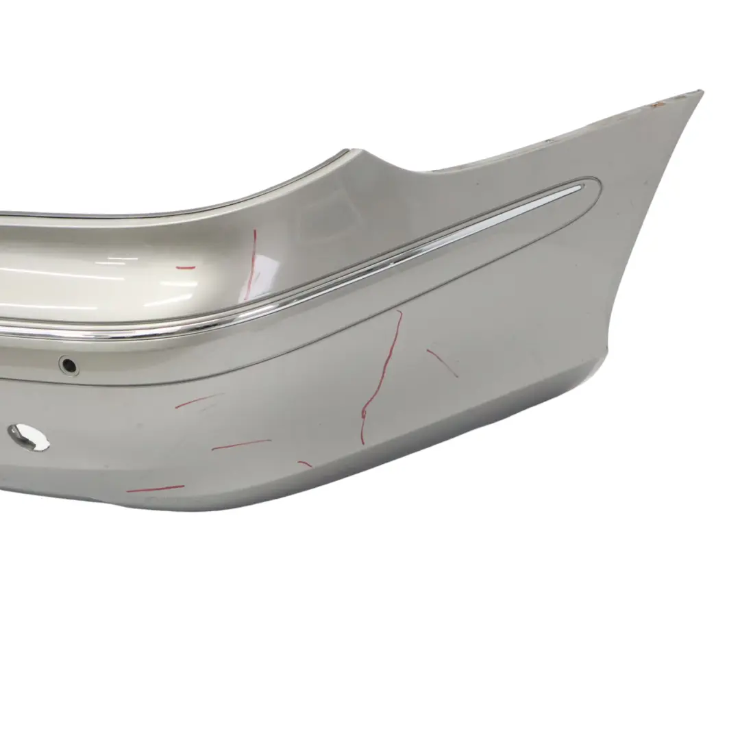 Mercedes W209 Rear Bumper Trim Panel Covering Cubanite Silver Metallic - 723