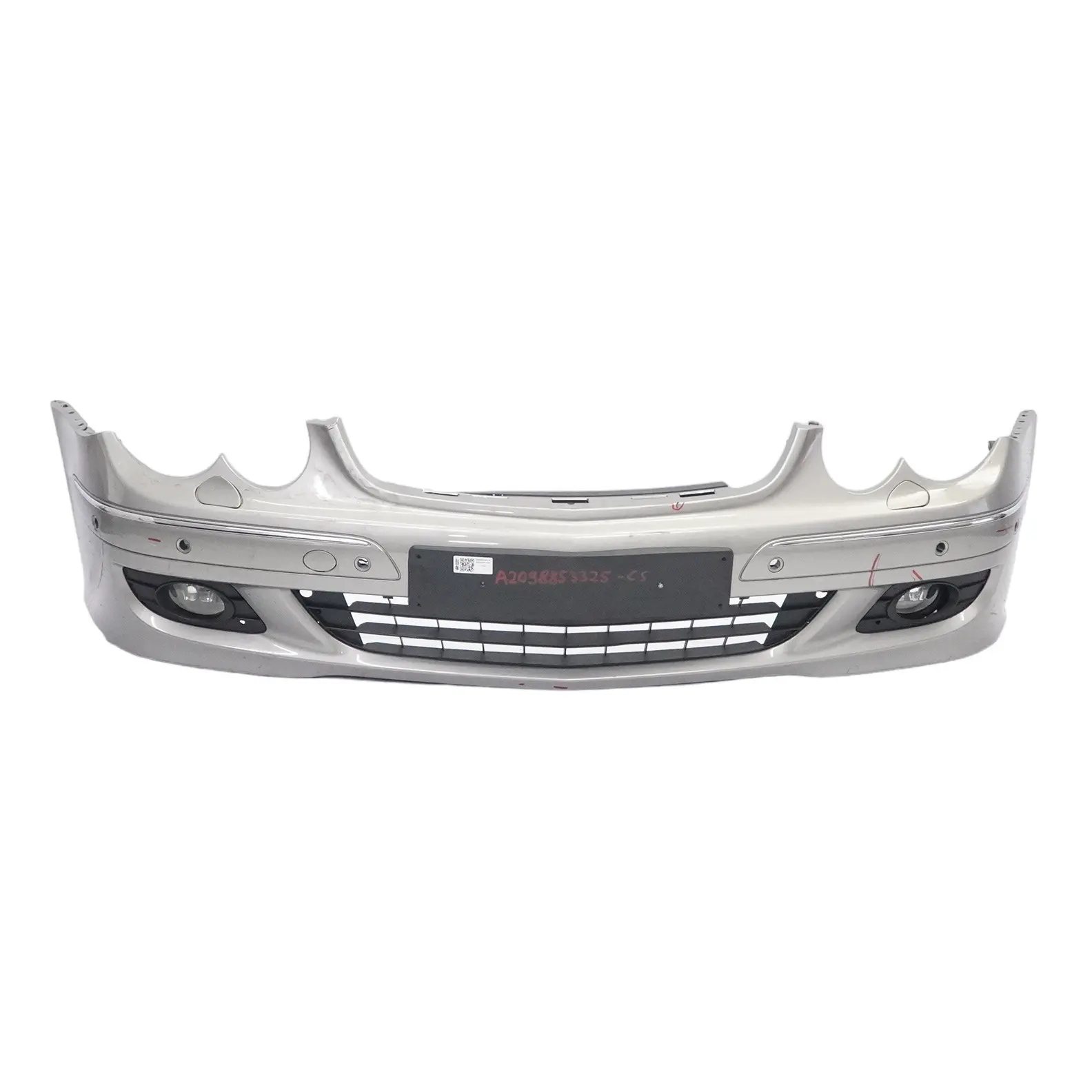 Mercedes W209 Front Bumper Trim Panel Cover Cubanite Silver Metallic - 723