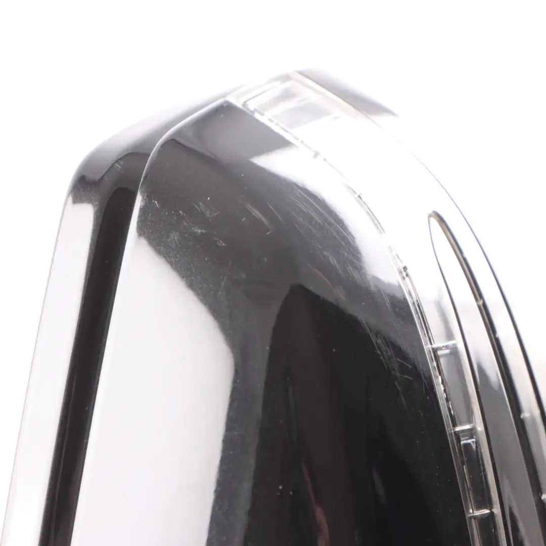 Mercedes W204 Cover Cap Left N/S Casing Housing Wing Mirror Obsidian Black - 197