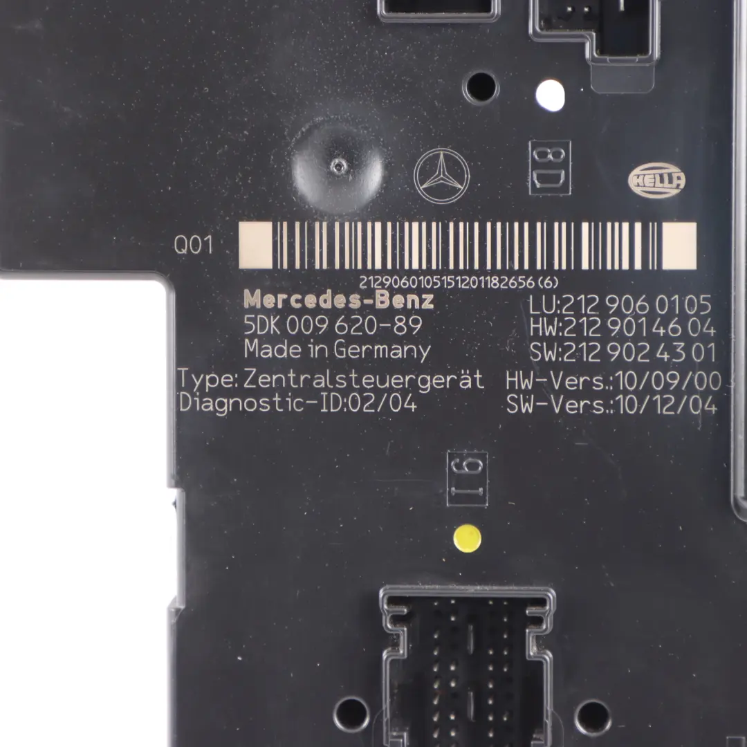 Relay Control Unit Mercedes W212 Rear SAM Electrical Fuse Module A2129060105