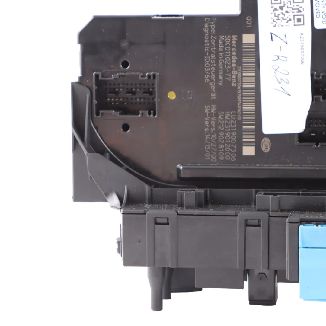 Mercedes SL R231 SAM Module Control Unit Fuse Relay Box Rear A2319007306