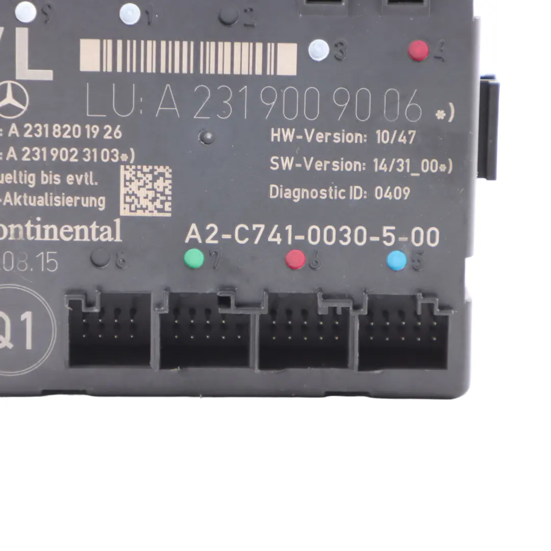 Door Module Mercedes R231 Front Door Left N/S Control Module A2319009006