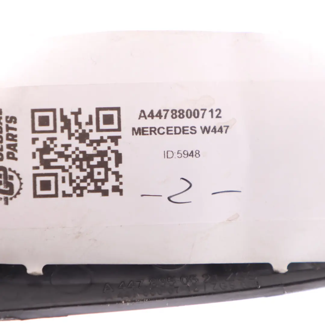 Mercedes W447 Front Bumper Bracket Mount Rail Right O/S A4478800712