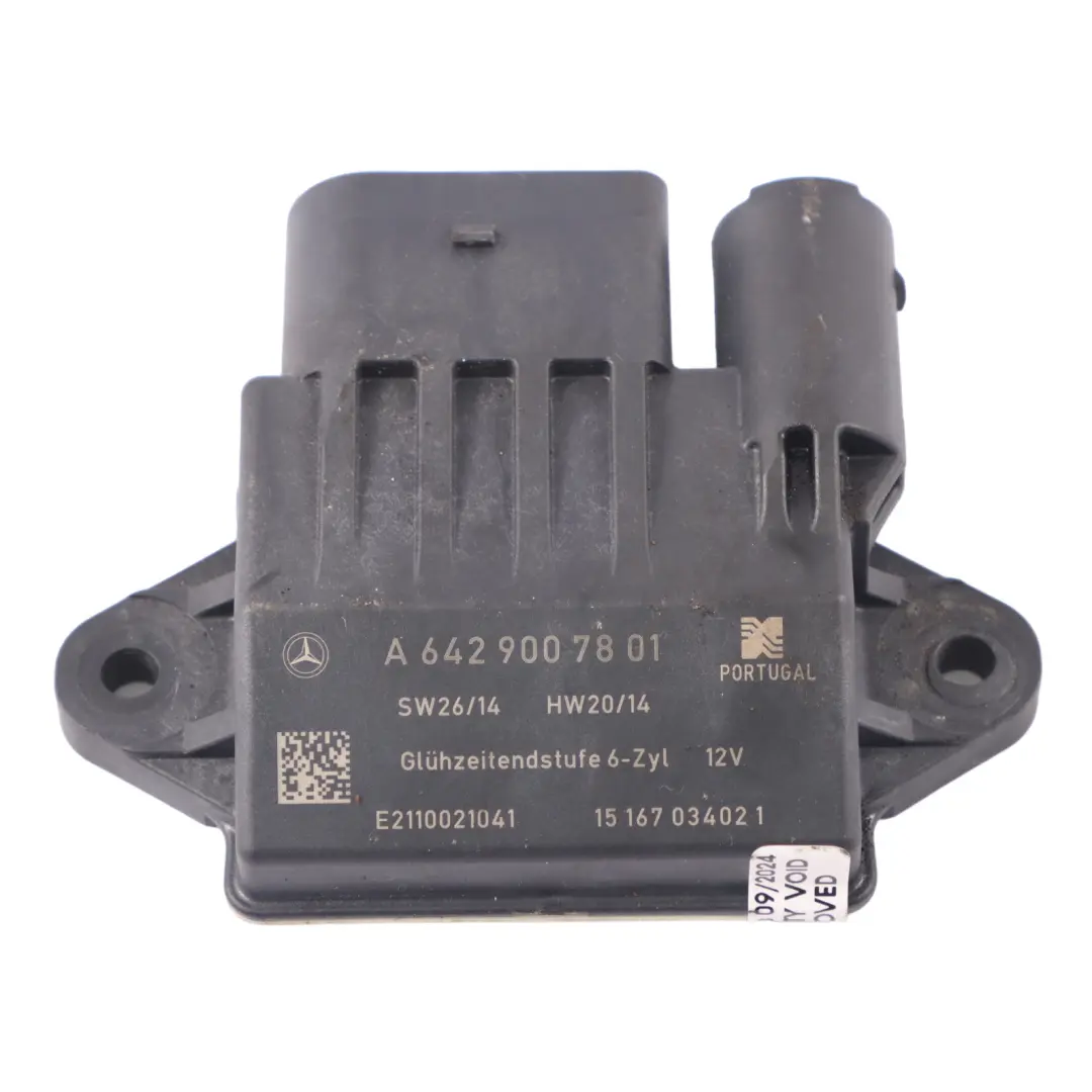 Calentador Mercedes W164 W211 W219 OM642 Relé Unidad Control Módulo A6429007801