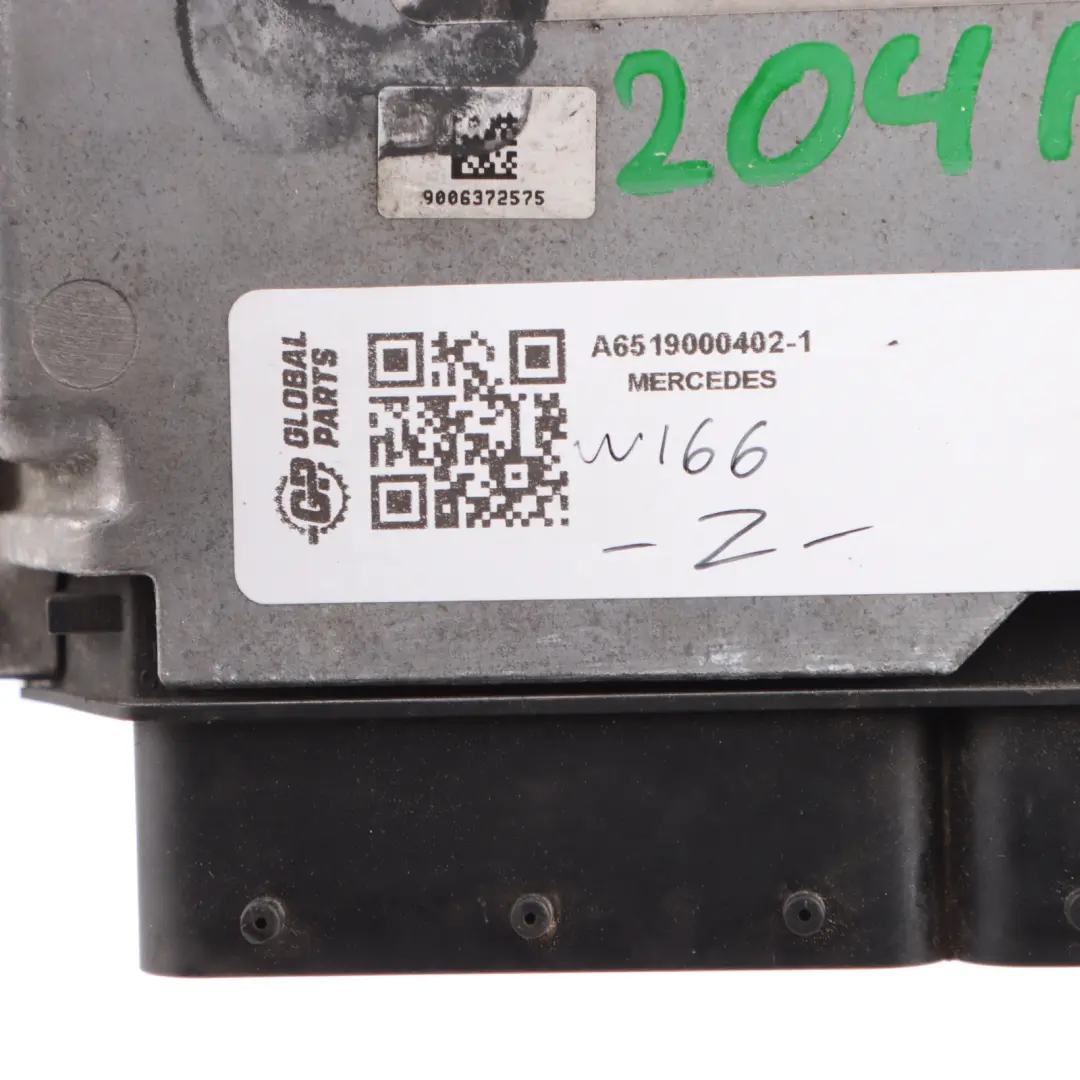Mercedes ML250 W166 4matic OM651.960 Engine ECU Kit A6519000402 Key Automatic