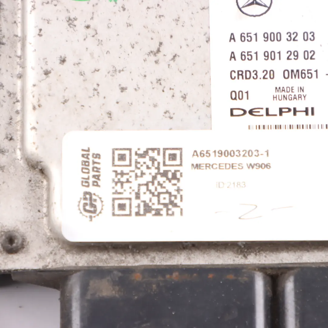 Mercedes W906 313 CDI OM651.955 129HP Diesel Engine ECU Kit A6519003203 Key Lock