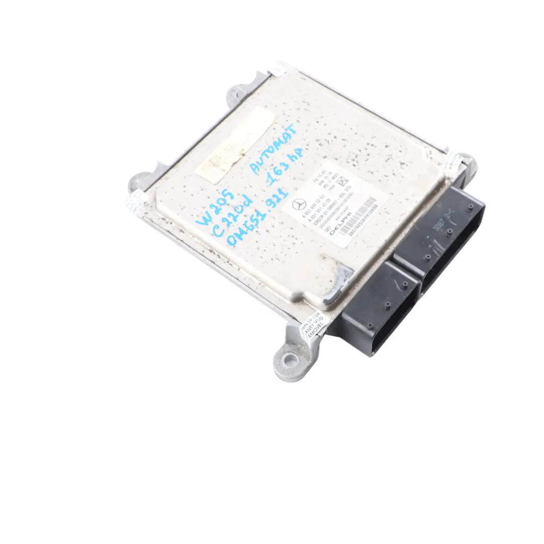 Mercedes W205 C 220d 651.921 163HP Engine Control Unit ECU A6519005203 Automatic