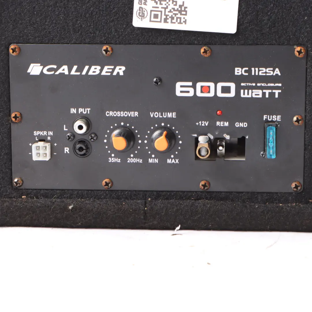 Caliber BC-1125A Subwoofer Car Audio Speaker Active Bass Box 600W 12"