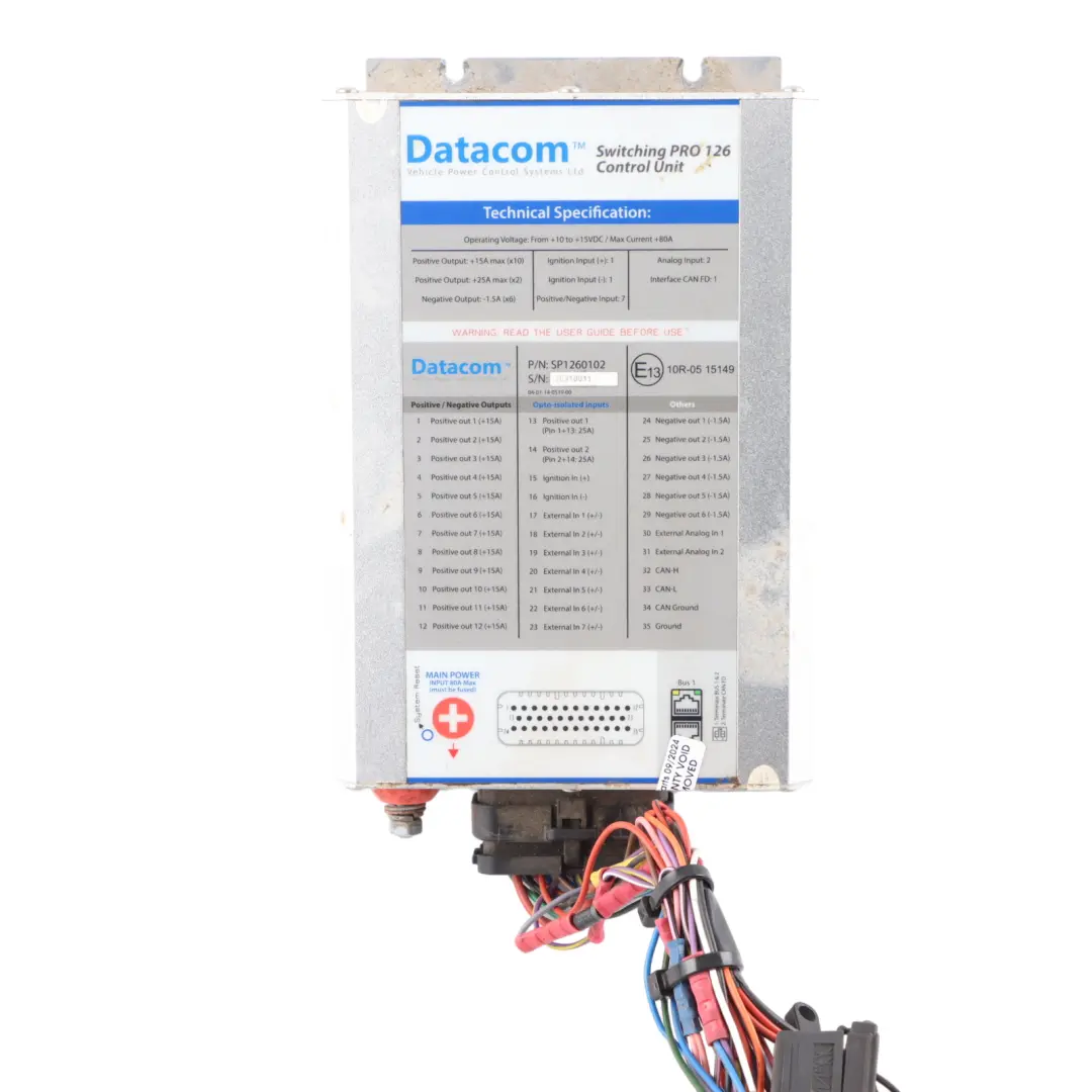 DATACOM Switching Pro 126 Programmable Vehicle Power Control System 7+1 Keypad