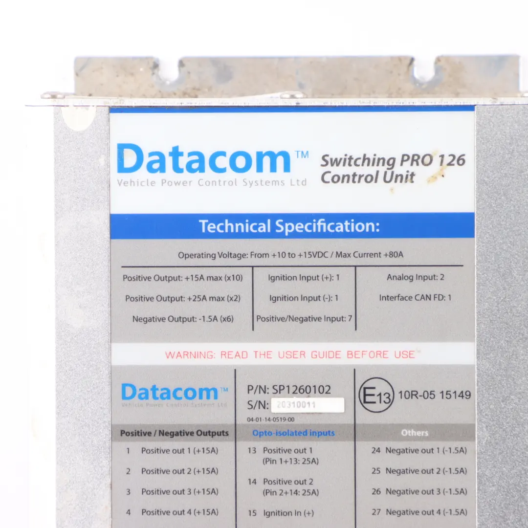 DATACOM Switching Pro 126 Programmable Vehicle Power Control System 7+1 Keypad