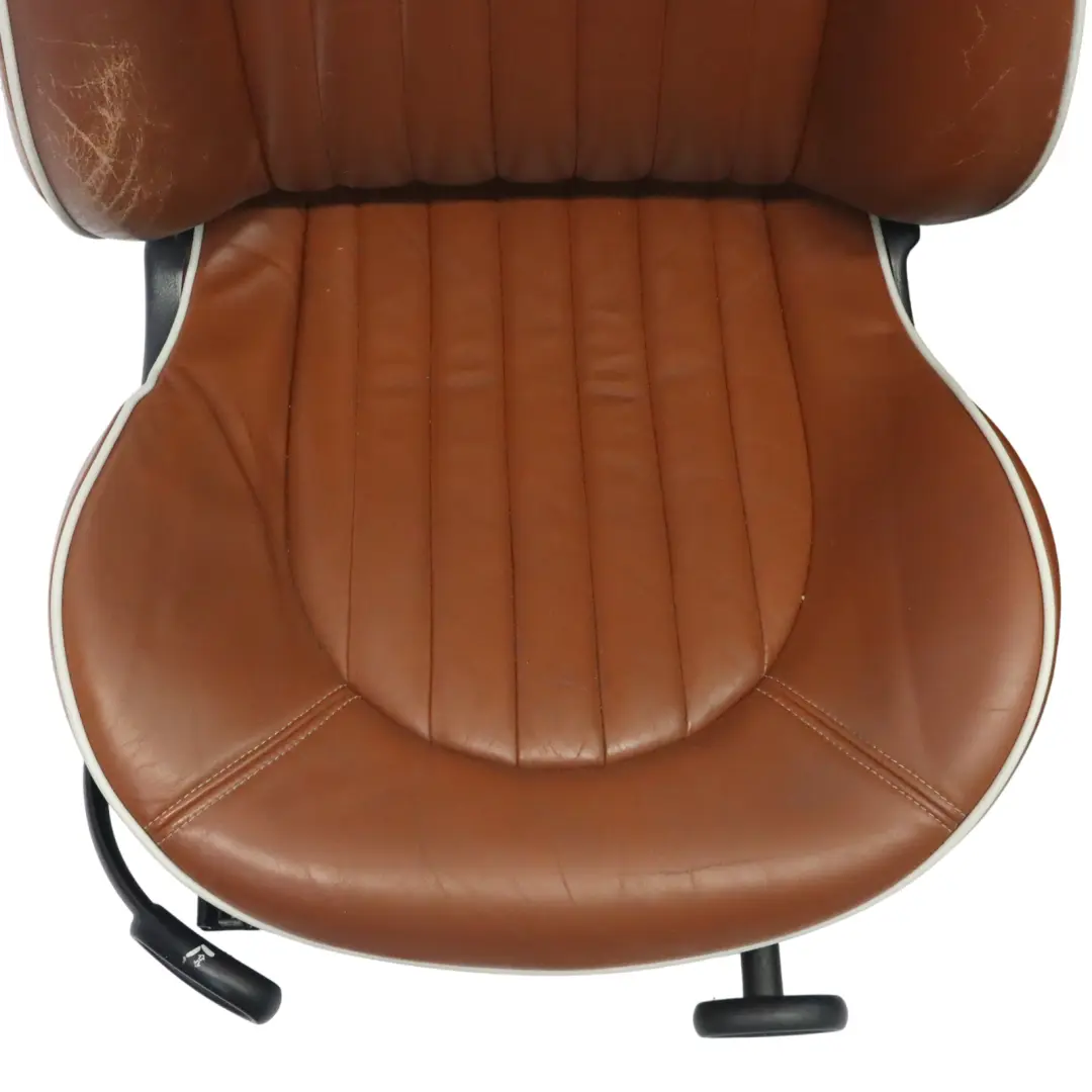 Mini Cooper R52 Heizung Sport Malt Brown Leder Sitze Vorne Hinten Sitz Sidewalk