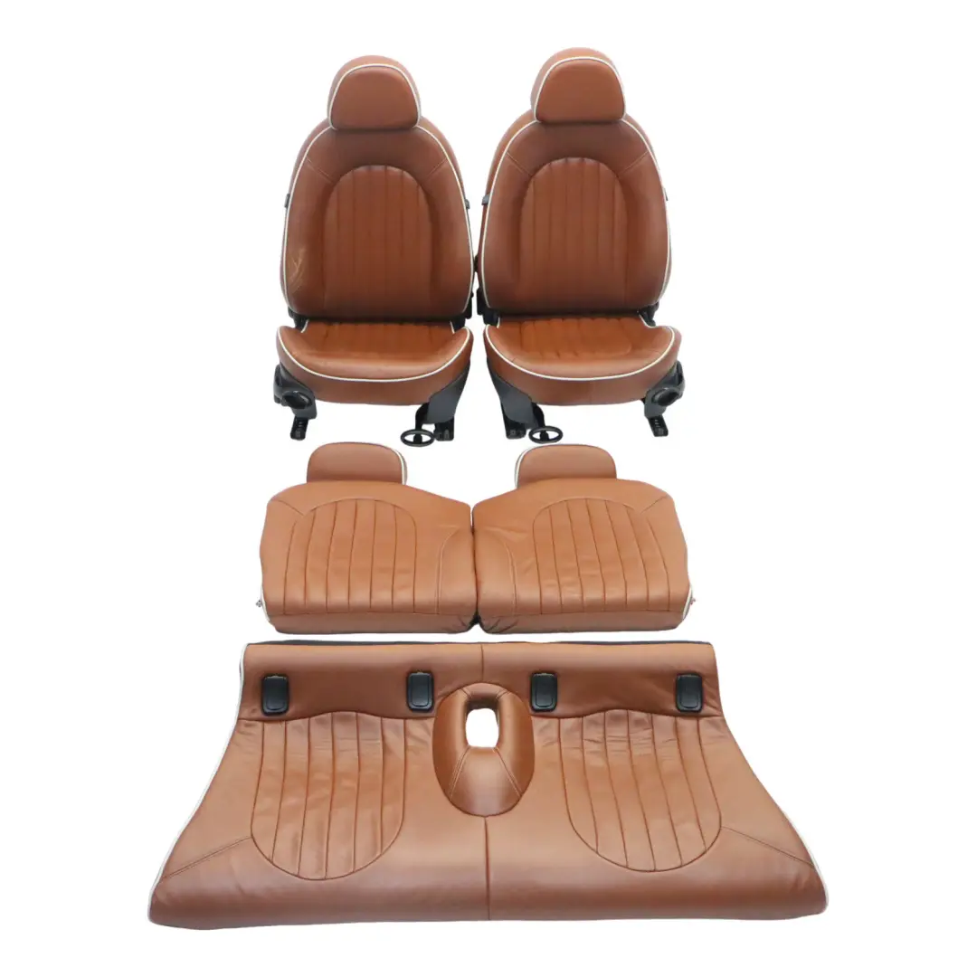 Mini Cooper R52 Heizung Sport Malt Brown Leder Sitze Vorne Hinten Sitz Sidewalk