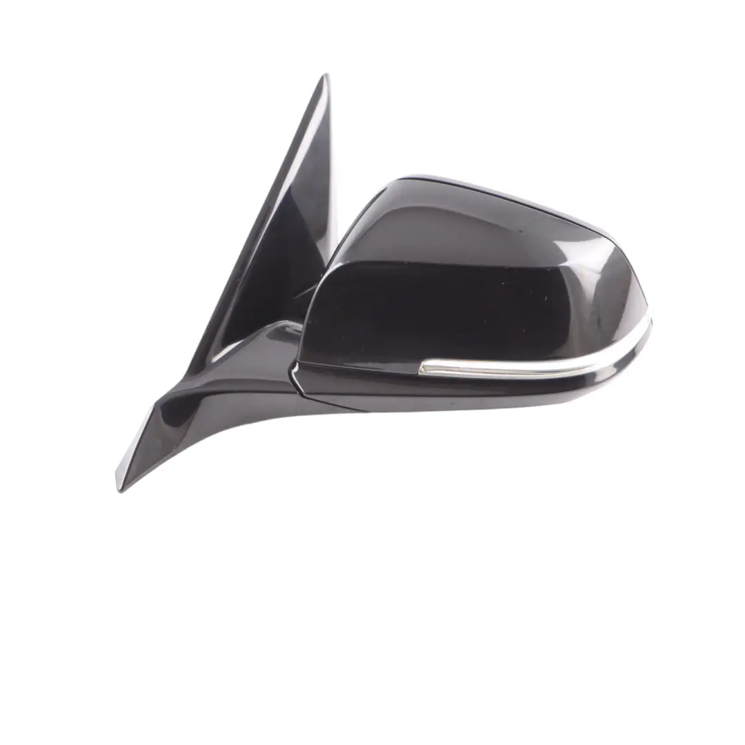 BMW F20 Wing Mirror Door Left Heated N/S High Gloss Black Sapphire Metallic 475