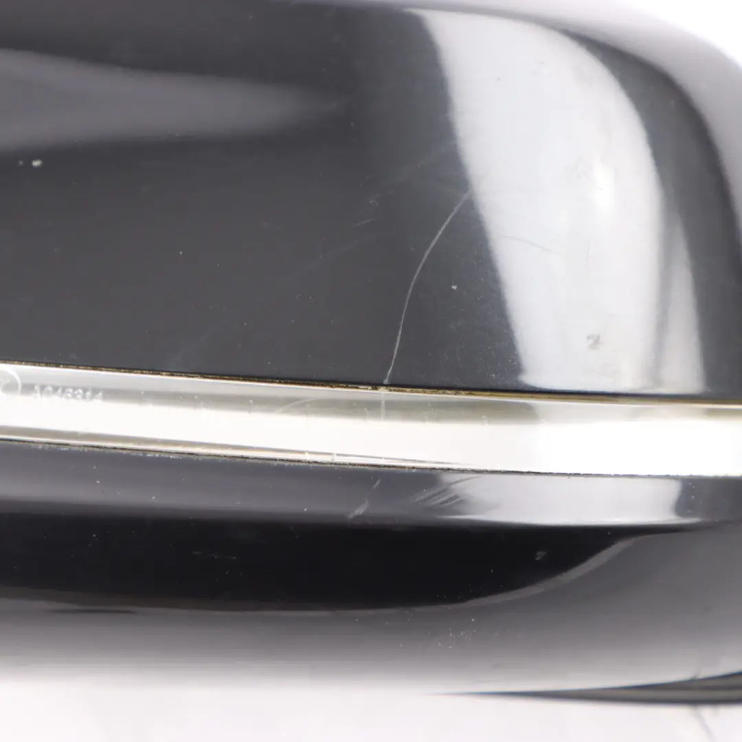 BMW F20 Wing Mirror Door Left Heated N/S High Gloss Black Sapphire Metallic 475