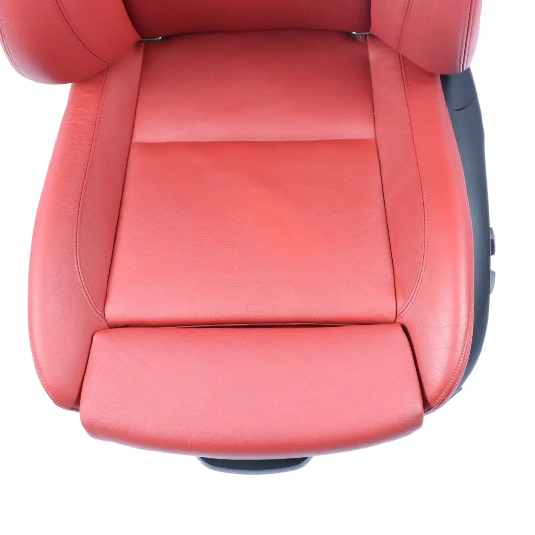 Front Seat BMW E82 Left N/S Heated Memory M Sport Red Leather Boston Korall Red