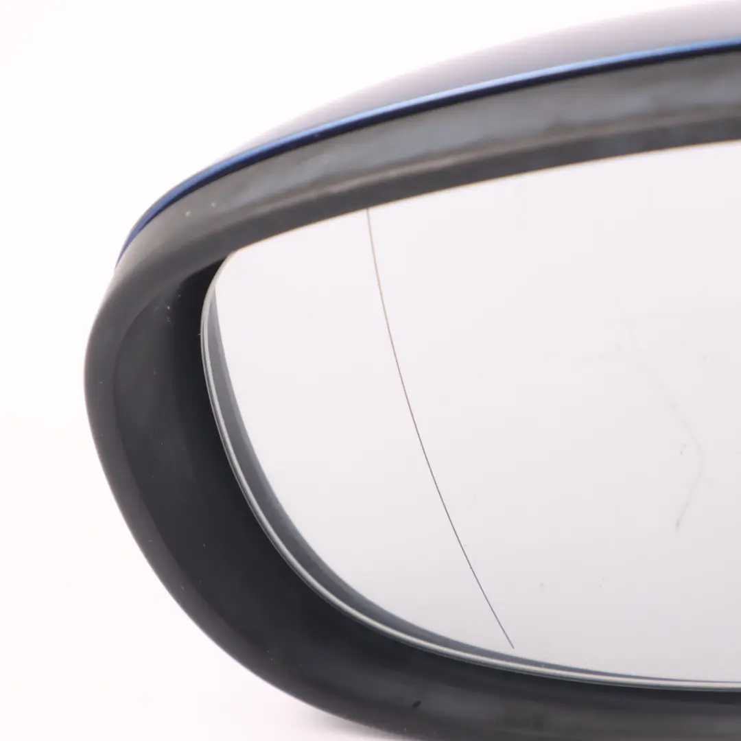 BMW E90 E91 LCI Heated Left Wing Mirror N/S Montegoblau Blue A51