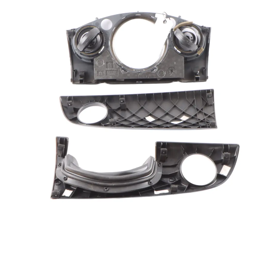 Mini R50 R53 Set Dashboard Panel Trim Strip Cover Anthracite Silver