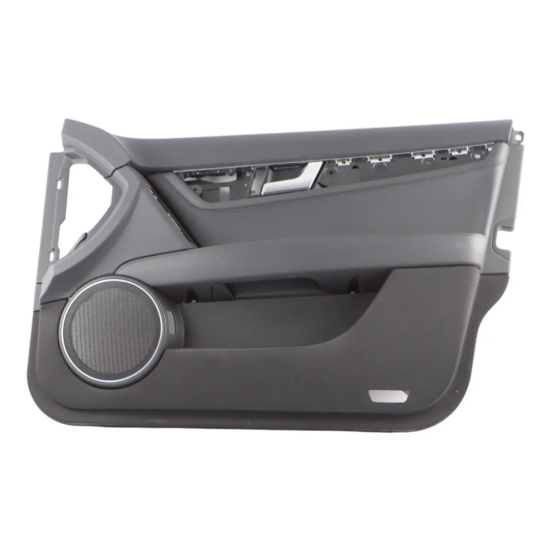 Mercedes W204 Front Right O/S Door Card Trim Panel Leather Black A2047203163