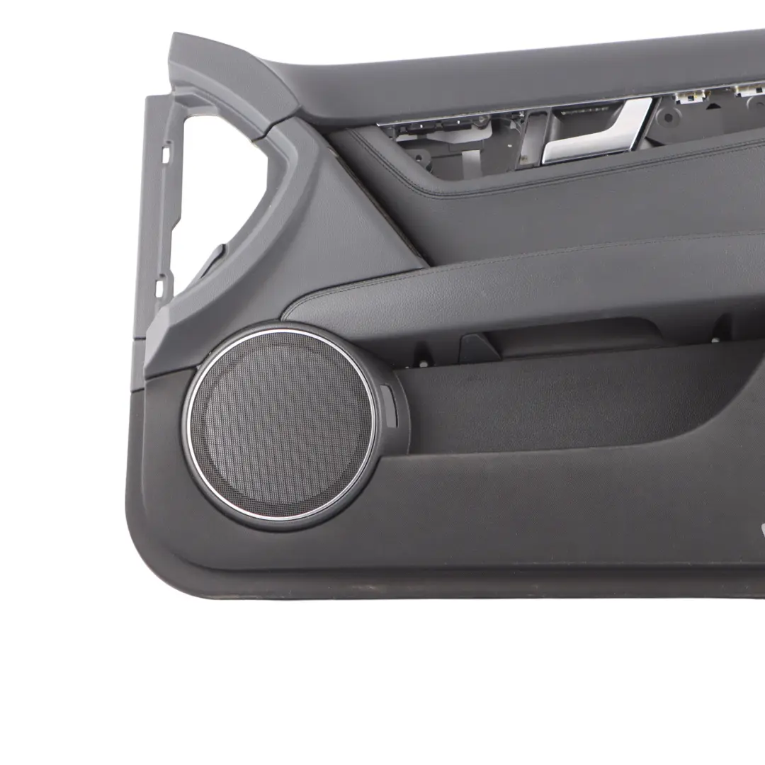 Mercedes W204 Front Right O/S Door Card Trim Panel Leather Black A2047203163