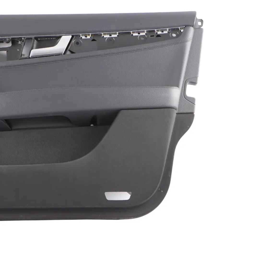 Mercedes W204 Front Right O/S Door Card Trim Panel Leather Black A2047203163