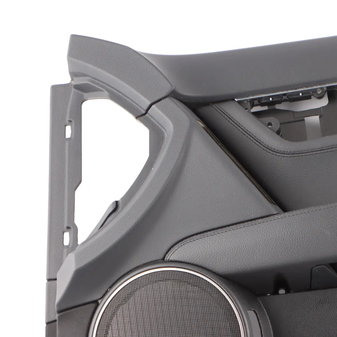 Mercedes W204 Front Right O/S Door Card Trim Panel Leather Black A2047203163