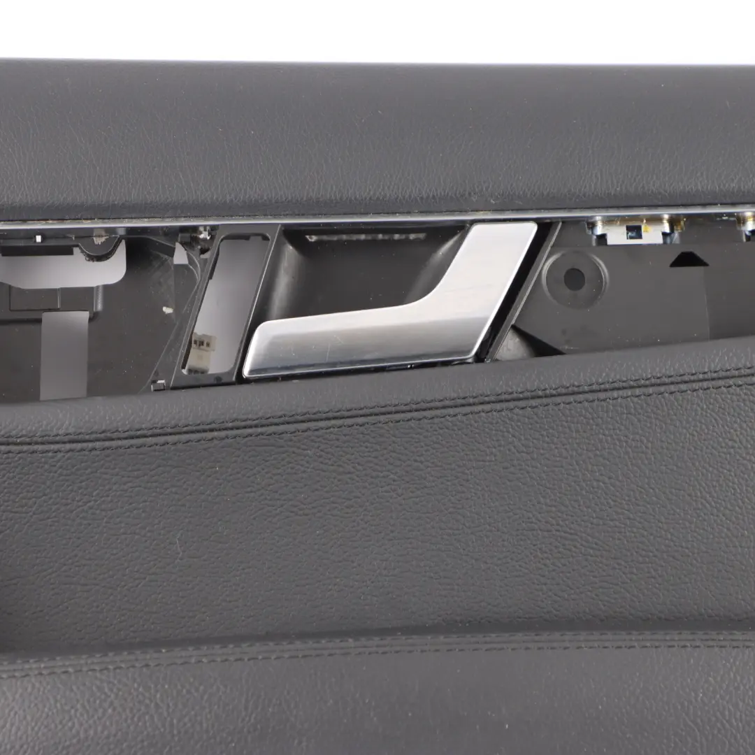 Mercedes W204 Front Right O/S Door Card Trim Panel Leather Black A2047203163