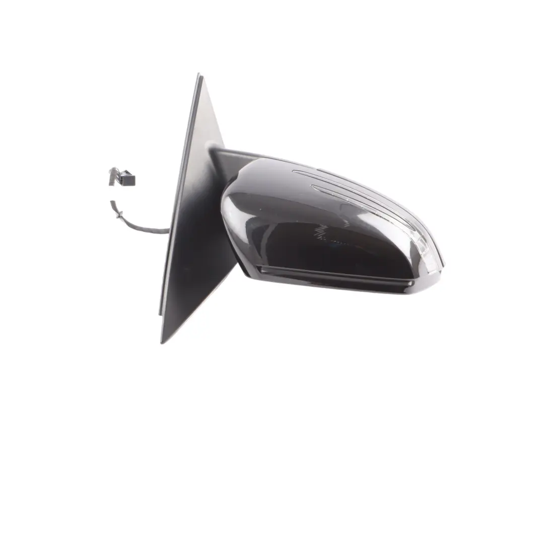 Mercedes W204 Wing Mirror Power Fold Door Right O/S Obsidian Black Metallic 197