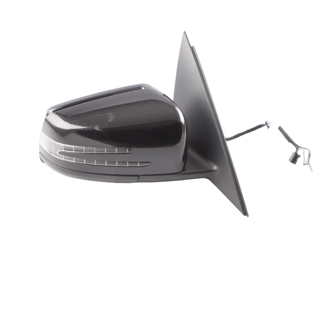 Mercedes W204 Wing Mirror Power Fold Door Right O/S Obsidian Black Metallic 197