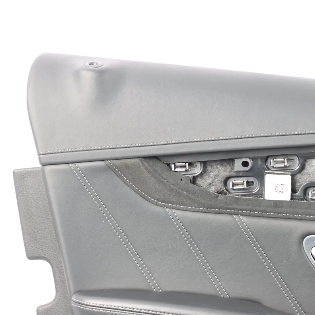 Mercedes W205 Door Card Cover Front Left N/S Trim Panel Black Leather 