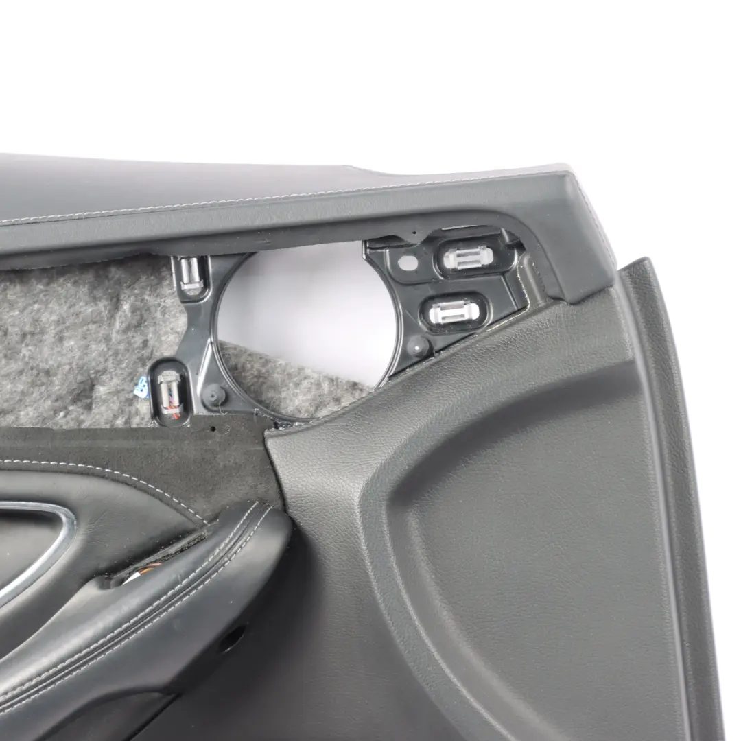 Mercedes W205 Door Card Cover Front Left N/S Trim Panel Black Leather 