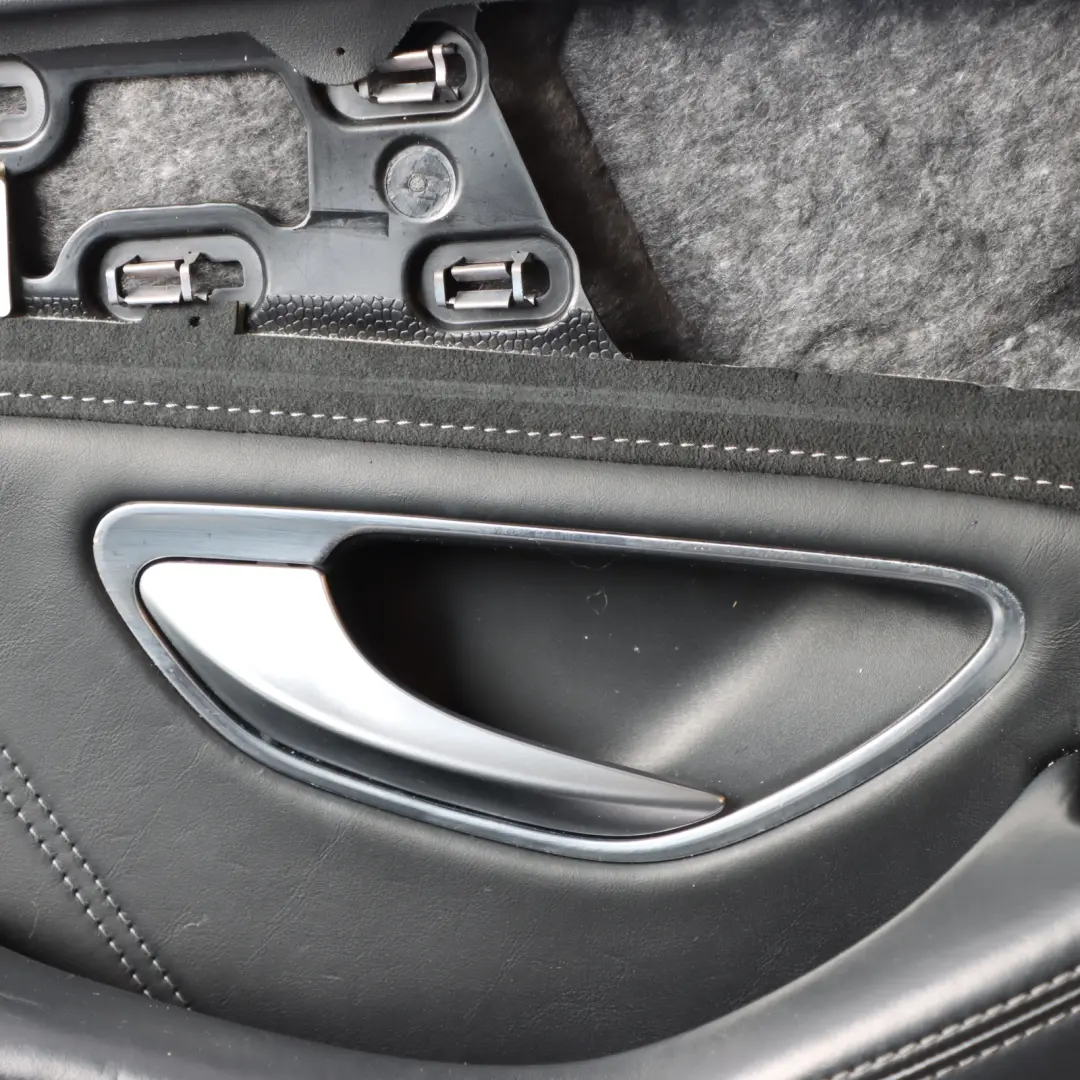 Mercedes W205 Door Card Cover Front Left N/S Trim Panel Black Leather 