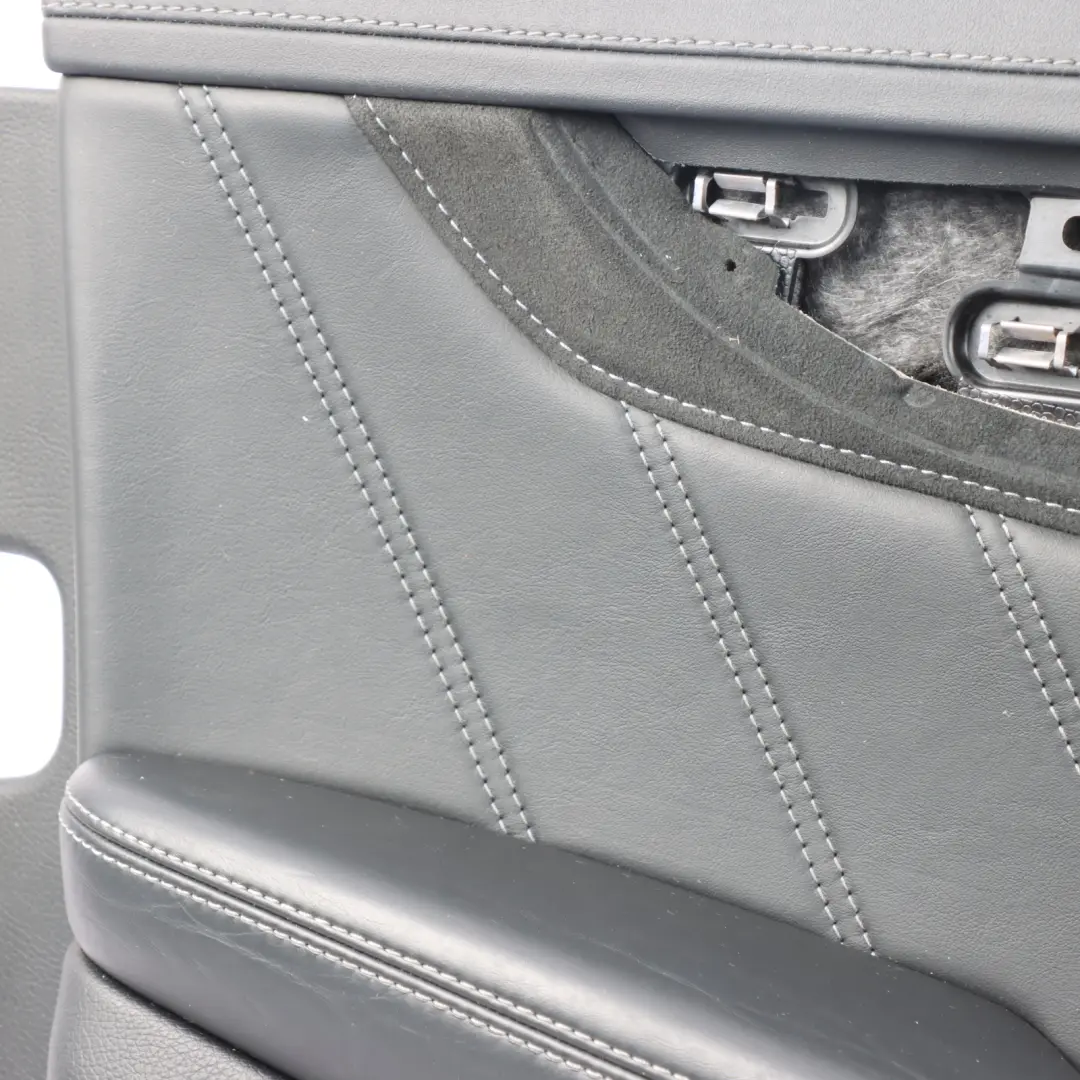 Mercedes W205 Door Card Cover Front Left N/S Trim Panel Black Leather 