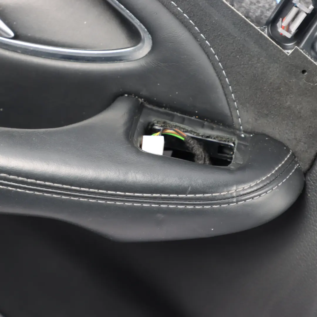 Mercedes W205 Door Card Cover Front Left N/S Trim Panel Black Leather 