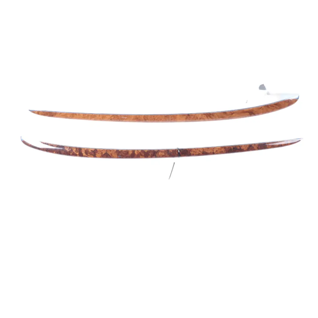 Mercedes CLK C209 Dashboard Strip Centre Trim Cover Panel Set Wood Burr Walnut