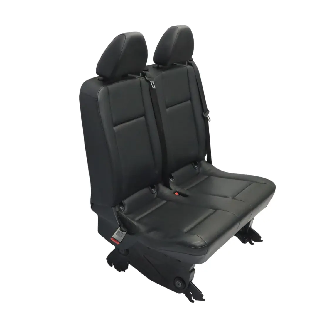 Mercedes Vito W447 Double Bench Rear Seat Leather Leatherette Black