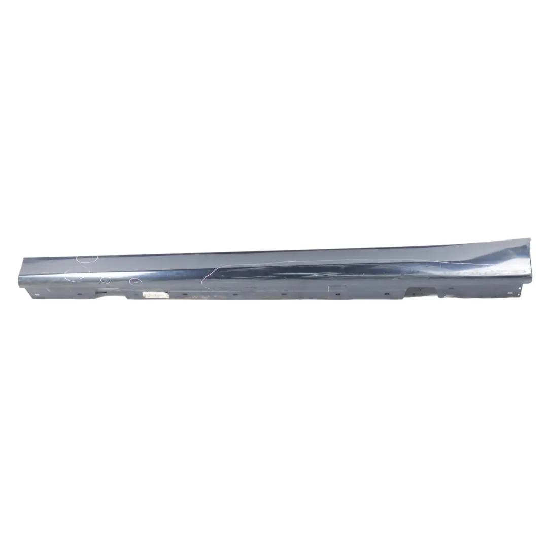 BMW E90 Sill Strip Side Skirt Left Panel N/S E91 Monacoblau Blue Metallic - A35