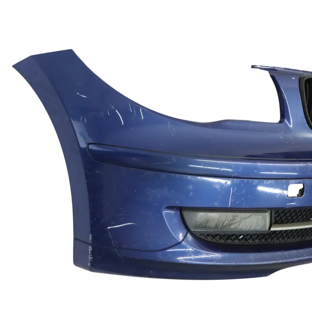 BMW E81 E87 LCI Complete Front Bumper Trim PDC Montegoblau Montego Blue - A51