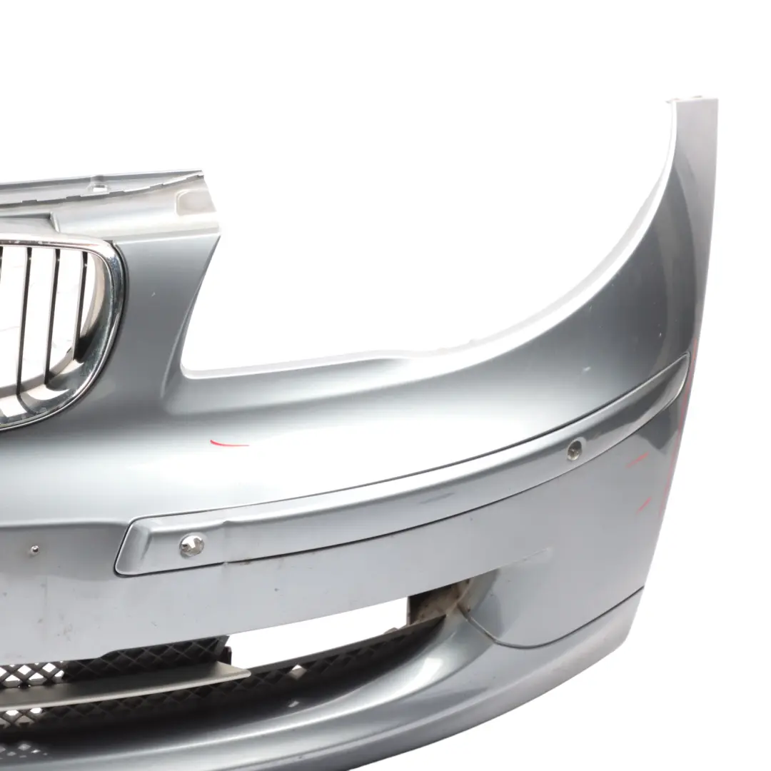 BMW E81 E87 LCI Complete Front Bumper Trim PDC Quarzblau Blue - A18