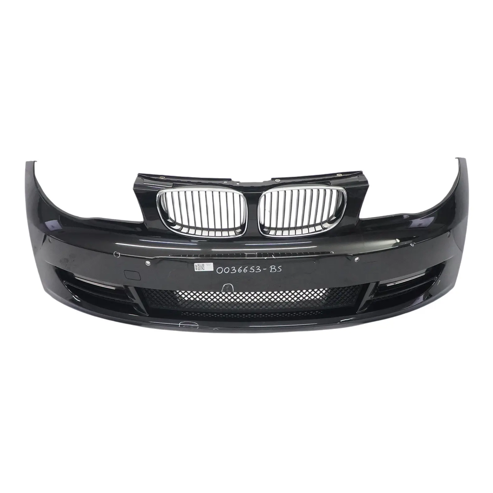 BMW E82 E88 Zderzak Przedni PDC Black Sapphire Czarny Metalik - 475