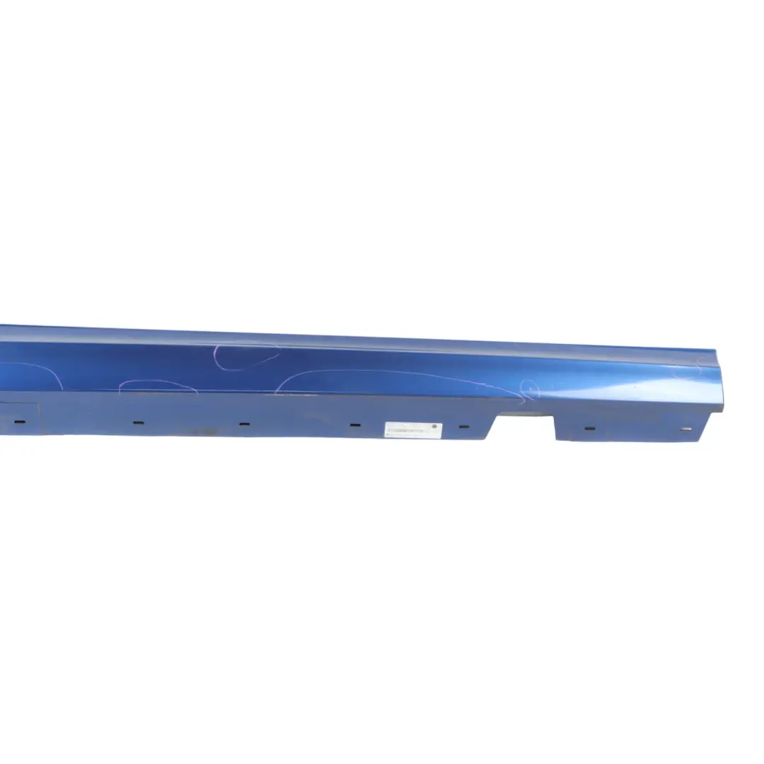 BMW E90 E91 LCI Sill Strip Side Skirt Right O/S Montegoblau Blue Metallic - A51